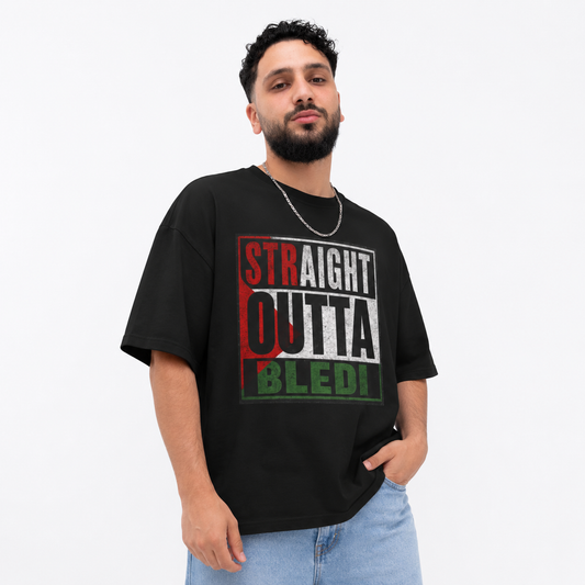 Unisex Oversized Boxy Tee — Palestine Edition