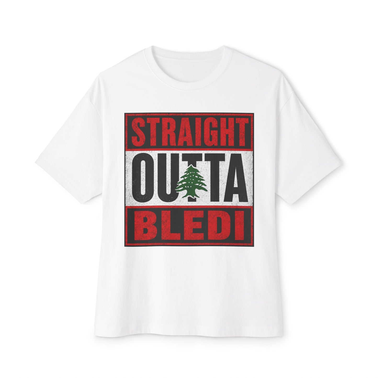 Unisex Oversized Boxy Tee — Lebanon Edition
