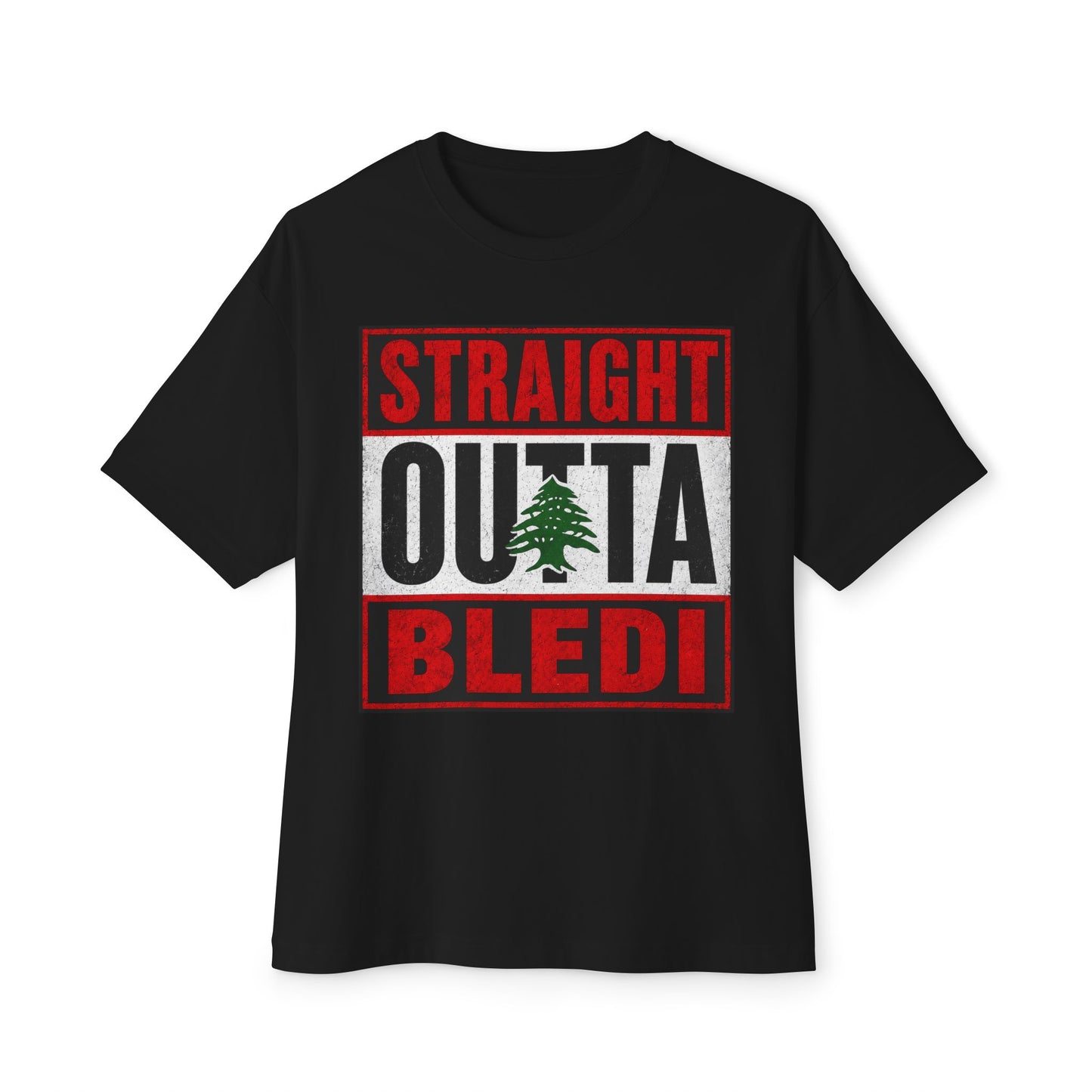 Unisex Oversized Boxy Tee — Lebanon Edition