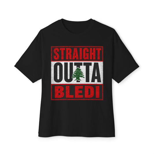 Unisex Oversized Boxy Tee — Lebanon Edition